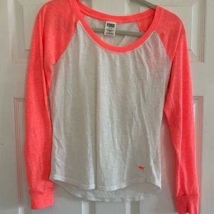 VS PINK - Baseball style long sleeve tee - M